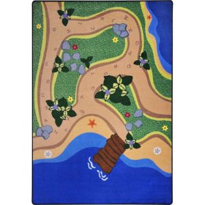 Joy Carpets Rugs Kid Essentials 1795-01 Sandy Shores Multi