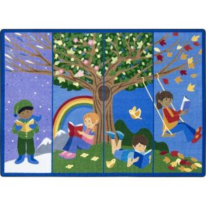 Joy Carpets Rugs Kid Essentials 2004-01 Seasons of Reading Multi