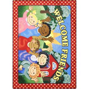 Joy Carpets Rugs Kid Essentials 1578-01 School Days Multi