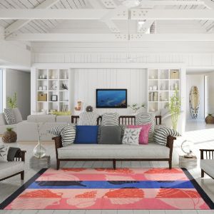 Joy Carpets Rugs Summer Solstice 1647-01 Seashell Lagoon Multi