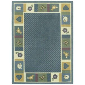Joy Carpets Rugs Kid Essentials 1538-02 Seeing Spots Soft blue