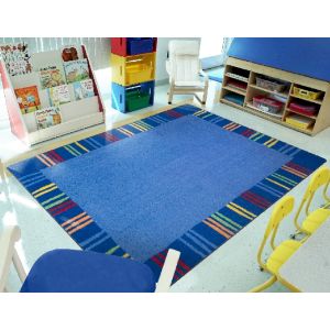 Joy Carpets Rugs Kid Essentials 2011-01 Seeing Stripes Rainbow