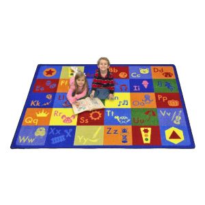 Joy Carpets Rugs Kid Essentials 1870-01 Simply Phonics Multi