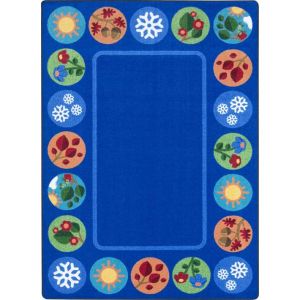 Joy Carpets Rugs Kid Essentials 2023-01 Sit Around the Seasons Multi