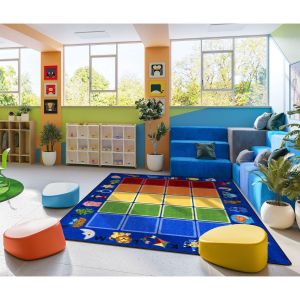Joy Carpets Rugs Kid Essentials 2187-01 Smart Start Multi