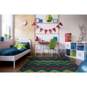 Joy Carpets Rugs Kid Essentials 1861-03 Sonic Tropics