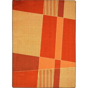 Joy Carpets Rugs Kid Essentials 1724-01 Spazz Orange