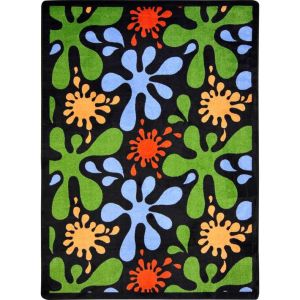 Joy Carpets Rugs Kid Essentials 1572-03 Splat Black
