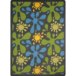 Joy Carpets Rugs Kid Essentials 1572-04 Splat Gray