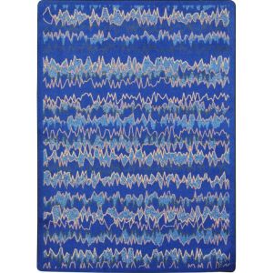 Joy Carpets Rugs Kid Essentials 1725-02 Static Electricity Blue