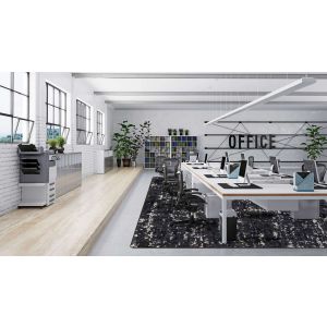 Joy Carpets Rugs WorkSpace 2130-04 Stretched Thin Onyx