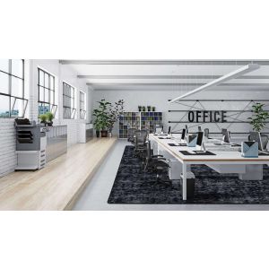 Joy Carpets Rugs WorkSpace 2130-03 Stretched Thin Slate