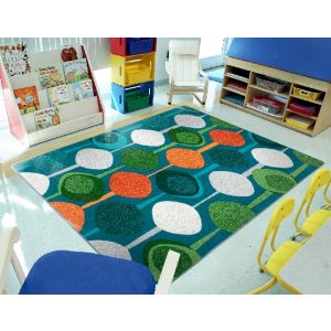 Joy Carpets Rugs Kid Essentials 2058-01 String Along Citrus