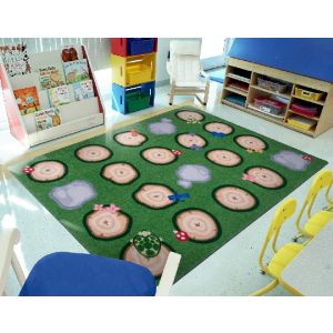Joy Carpets Rugs Kid Essentials 2051-01 Stumped Multi