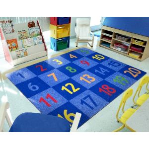 Joy Carpets Rugs Kid Essentials 2022-01 Time to Count Multi