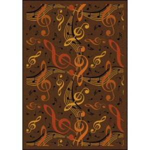 Joy Carpets Rugs Kid Essentials 1573-05 Virtuoso Brown