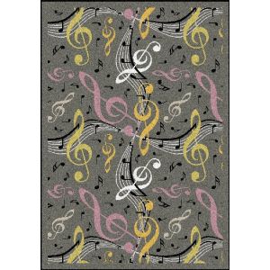 Joy Carpets Rugs Kid Essentials 1573-06 Virtuoso Gray