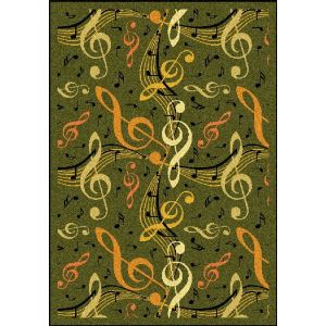 Joy Carpets Rugs Kid Essentials 1573-03 Virtuoso Green