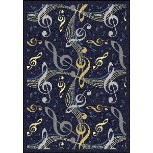 Joy Carpets Rugs Kid Essentials 1573-02 Virtuoso Navy