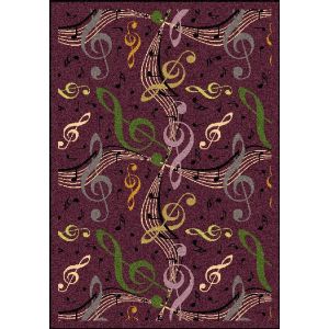 Joy Carpets Rugs Kid Essentials 1573-04 Virtuoso Plum