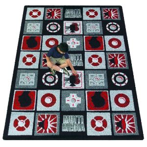 Joy Carpets Rugs Kid Essentials 1596-01 Wired Red
